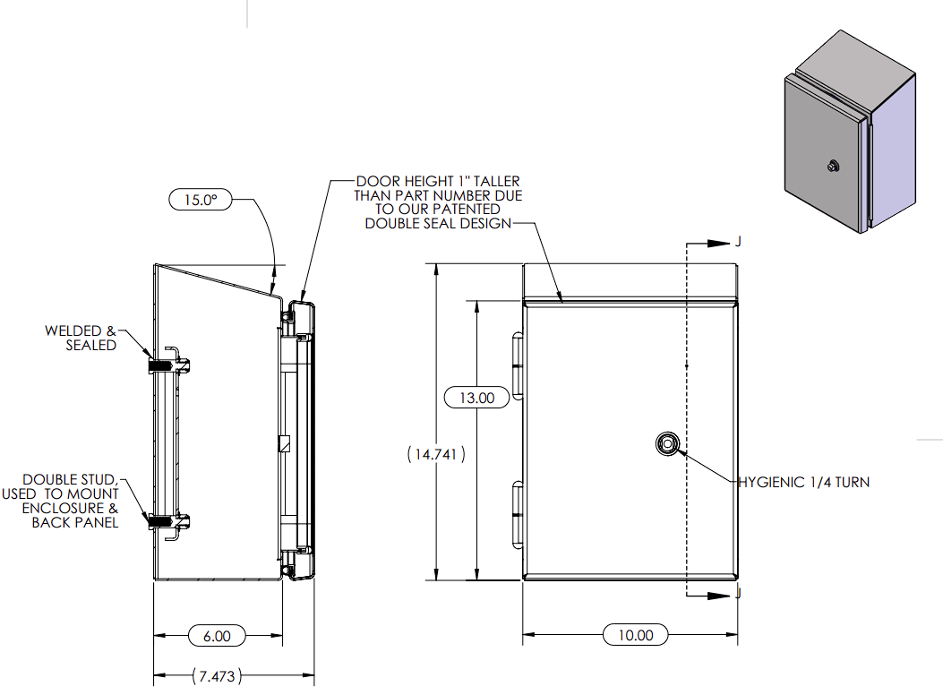 XSF121006H15 Technical Drawing