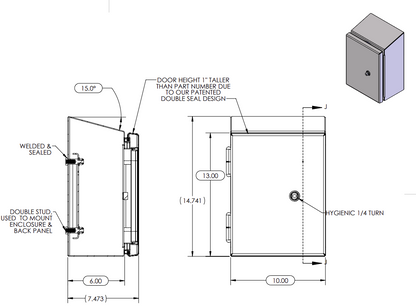 XSF121006H15 Technical Drawing