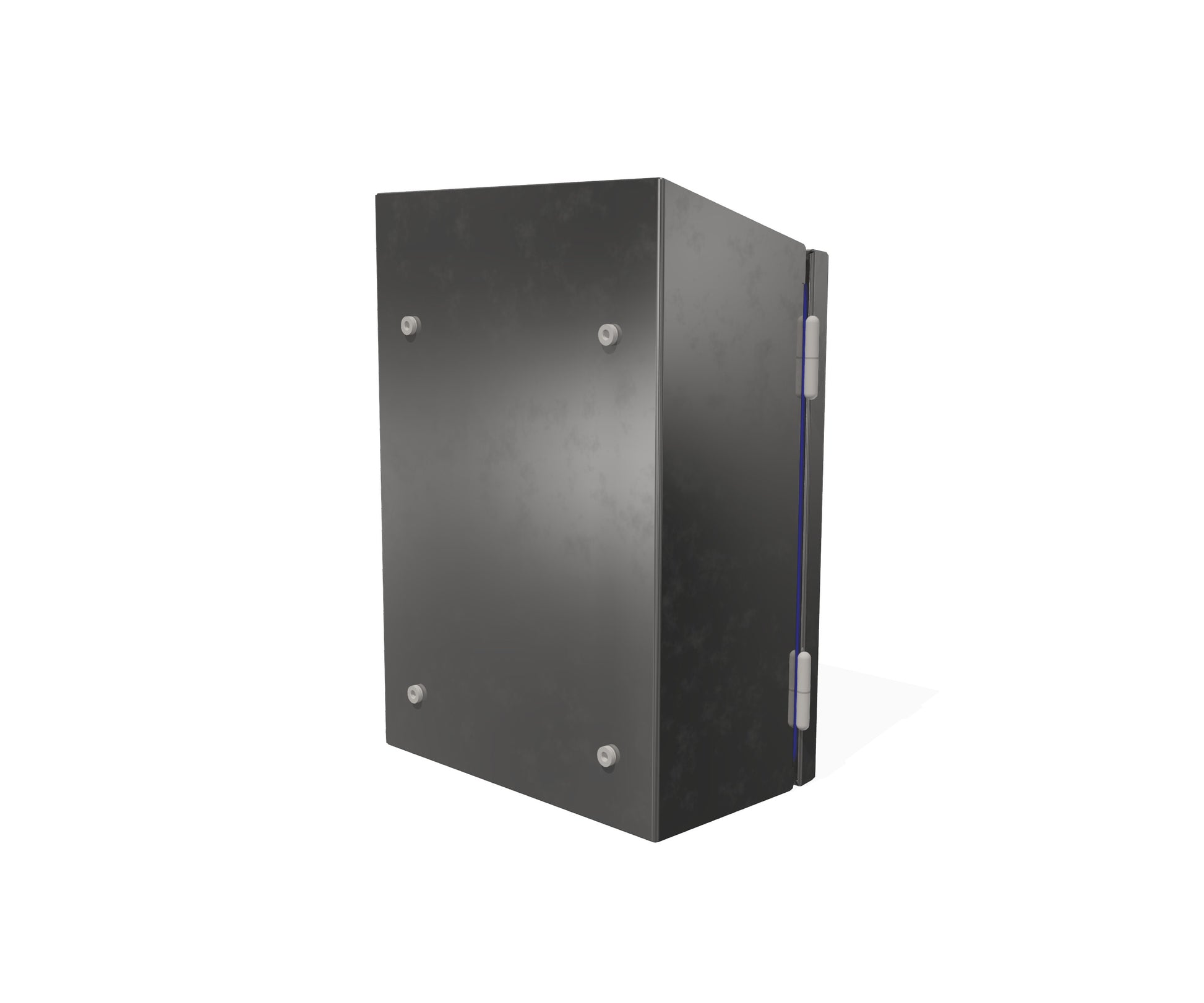 Back view of the 4Xxtreme® Slope Forward Wall-Mount Enclosure w/ Hygienic Quarter Turn and Patented Double Seal & Double Stud Technologies – 20H × 16W × 8D