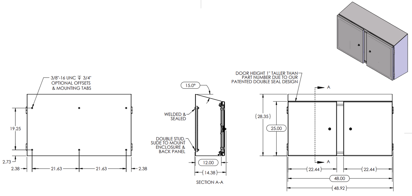 XSF2D244812H15 Drawing